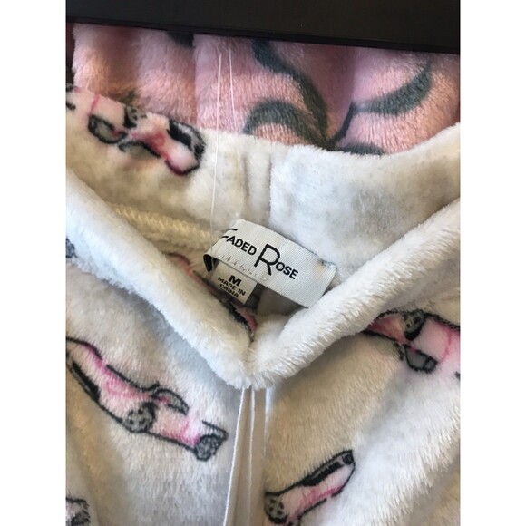 Fade Rose Women’s  Pajamas Shorts Size M Pink/ Ivory Color Intimate  Sleepwear - Picture 4 of 13